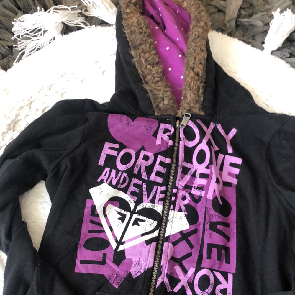 Girls Roxy Zip Up - Picture 3 of 4
